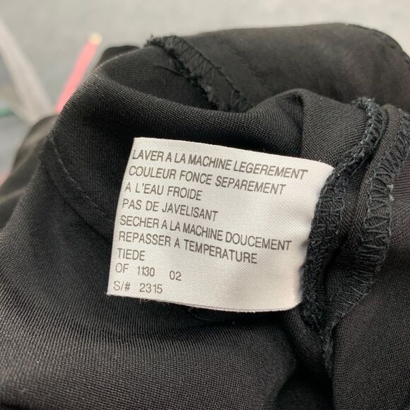 Vintage Jamie Sadock Pants Womens 2 Black Straight Ankle Zip Pockets Golf Chino - Picture 10 of 12